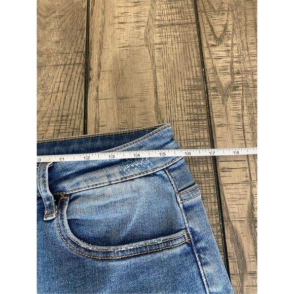 Vervet wide leg cropped jeans raw hem size 31  - Picture 6 of 9